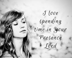 As I stand here in your presence, Of...