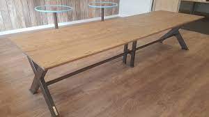 Maybe you would like to learn more about one of these? Industrial Based Dining Tables From Recycled Steel And Iron With Oak Tops