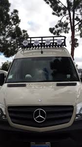 Mercedes Sprinter 4x4 With Off Road Aluminum Voyager Roof Rack With Tight Slat Flooring And Hella Light Mounts Mercedes Sprinter Sprinter Mercedes Sprinter 4x4