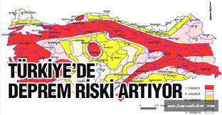 Afad deprem dairesi başkanlığından alınan bilgiye göre, saat 06: Turkiye De Deprem Riski Artiyor