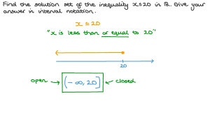 Or statements are two different inequalities where one or the other is true. Question Video Finding The Solution Set Of Linear Inequalities With Real Numbers
