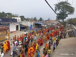 सात दिवसीय शिव महापुराण कथा को लेकर घैलाढ़ में निकाली गई कलश यात्रा -  MadhepuraTimes