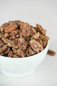 Cinnamon Sugar Candied Pecans Brown Eyed Baker Recipe Pecan Recipes Candied Pecans Candied Pecans Recipe