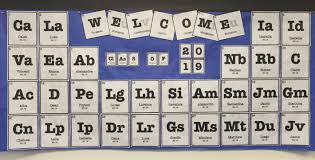 Periodic Table Bulletin Board For The First Week Of School Physical Science Student Teaching Classroom Themes