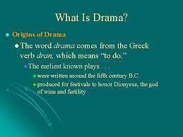 The basis of the dramatic work is a conflict, its content is revealed through the play of actors. Drama What Is Drama A Drama Is A