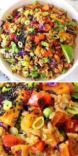 Vegan Pineapple Fried Rice Recipe Veggie Society Recipe Vegan Meal Plans Vegetarian Vegan Recipes Vegetarian Dishes