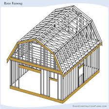 If you think this collection is useful to you, or maybe your friends. Gambrel Roof Barn Shed Plans Blueprints 20 24 For Large Outbuilding