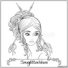 Sagittarius Archer A Young Beautiful Girl In The Form Of One Sagittarius Art Young And Beautiful Sagittarius Girl