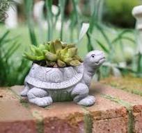 Pot de jardinière de tortue en résine - Pot de fleurs unique pour le jardin  et la décoration intérieure