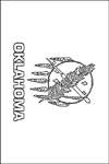 State of oklahoma coloring pages. State Flags Coloring Pages Purple Kitty