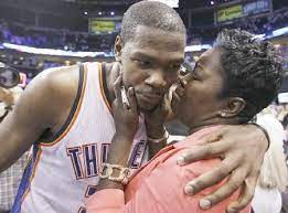 Kevin Durant S Mother Says Her Son Will Go Down In History Kevin Durant Oklahoma City Thunder Nba Funny