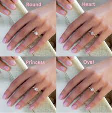 Diamond Carat Chart Actual Size On Hand Not What You Think Selecting A Diamond