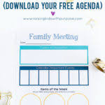 Family meeting family goals family therapy play therapy therapy ideas family rules printable how to have a family meeting template included. Simple Family Meeting Agenda Ideas Free Printable Raising Kids With Purpose