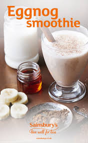 Recipe Eggnog Smoothie Sainsbury S Recipe Christmas Smoothies Easy Smoothie Recipes Food