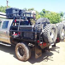 pin by giancarlo bruno on bumper tire carrier cage truck flatbeds custom truck beds overland vehicles pinterest