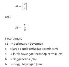 Check spelling or type a new query. Persamaan Cermin Cekung Dan Rumus Pembesaran Bayangannya Brainly Co Id