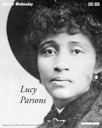 Lucy Parsons was born into slavery in 1851, likely the child of her  enslaver. She escaped slavery with her mother. She eventually married Oliver  Benton, an older Black man twenty years older