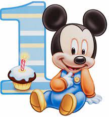 Baby Mickey Mouse First Birthday Party 1st Edible Cake Topper Frosting Sheet Natale Topolino Regalini Per Festa Di Compleanno Feste Di Topolino