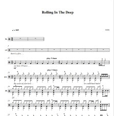 Скачивай и слушай adele rolling in the deep и adele rolling in the deep на zvooq.online! Schlagzeugnoten Rolling In The Deep Adele Jens Weber