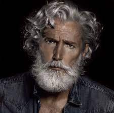 Www Edodream Work Grey Hair Men Curly Hair Men Mens Hairstyles With Beard