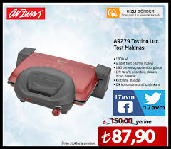 17avm Com Arzum Ar279 Tostino Lux Tost Makinasi 150 00 Tl Y Cift Urunler Yerler