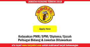 Download borang dan mohon secara online sekarang! Jawatan Kosong Mr D I Y Trading Sdn Bhd Pelbagai Bidang Jawatan Ditawarkan