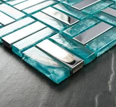 A blue bathroom tile design looks cool, reflects the peaceful tranquility of water and is a natural fit in bathrooms. Glass Mosaic Tiles Silver Stainless Steel Mosaic Tile Backsplash Ssmt079 Blue Glass Mosaic Bathroom Wall Tiles Ssmt079 22 66 Mybuildingshop Com