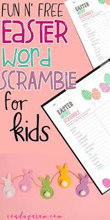 When you did scrabble, you'd have to match the capitals and small letters. Easter Word Scramble Pdf Cenzerely Yours