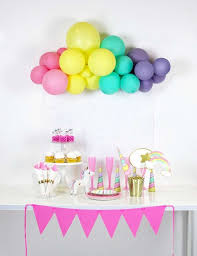 Birthday Party Ideas For Girls Age 11 Unicorn Birthday Party Ideas Photo 3 Of 11 In 2020 Rainbow Unicorn Birthday Party Rainbow Unicorn Birthday Unicorn Themed Birthday Party