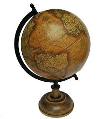 Brown Ocean Antique Look World Globe Home Decor World Globe Antiques World Globes Home Decor
