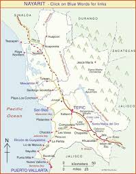 Tepic is the capital and largest city of the western mexican state of nayarit. Interactive Map Of Nayarit Mexico Mexconnect