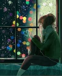 Cartoon illustration of a woman leaning on the couch reading a book woman looking out the window long haired woman cat. 150 Girl Looking Out The Window Ideas In 2021 Animation Art Illustration Art Anime Art