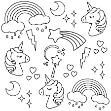 The kids will love colouring in these fun unicorn illustrations. Free Printable Unicorn Colouring Pages For Kids Buster Children S Books Unicorn Coloring Pages Mermaid Coloring Pages Coloring Books