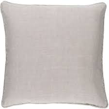 Surya Sasha Light Gray Decorative Pillow 96 Liked On Polyvore Featuring Home Home Decor Throw Pi Throw Pillows Linen Throw Pillow Grey Decorative Pillow
