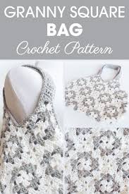 Granny Square Bag Crochet Pattern Cream Of The Crop Crochet