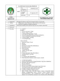Perawatan luka dan ganti balutan luka post operasiподробнее. Perawatan Luka Sc