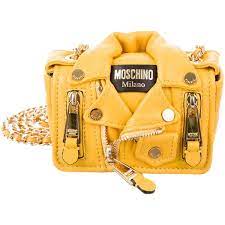 Pre Owned Moschino Moto Biker Jacket Crossbody Bag 845 Liked On Polyvore Featuring Bags Handbags Sh Leather Handbags Crossbody Moschino Purses Crossbody