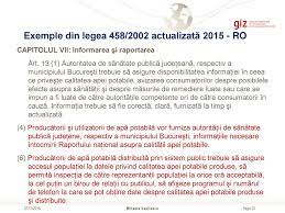 105 din 14.06.2018 cu privire la promovarea ocupării forţei de muncă şi asigurarea de şomaj. Implementat De Prelegerea NoutÄÈi In LegislaÈia EuropeanÄ Privind Calitatea Apei Potabile DiscuÈii Privind Analiza Tehnicii De Formare Referitor La Ppt Download