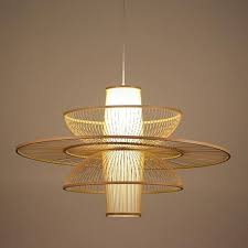 Pastoral Rattan Decorative Pendant Lights Decorative Pendant Lighting Rattan Lamp Bamboo Light