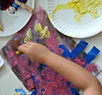 Easy Kids Painting with a DIY Sponge Brush - Innovation Kids Lab