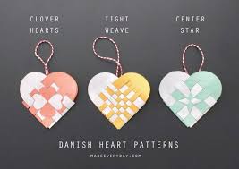 Danish Heart Baskets Made Everyday Paper Hearts Valentine Wood Crafts Heart Crafts