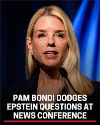 Attorney General Pam Bondi sidestepped questions Tuesday about the fallout  of the Trump administration's decision not to release more records related  Jeffrey Epstein's sex trafficking investigation that has angered  high-profile members of