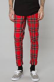 Black And Yellow Plaid Pants Mens Red Plaid Slim Tapered Pant Red Plaid Pants Streetwear Outfit Mens Plaid Pants