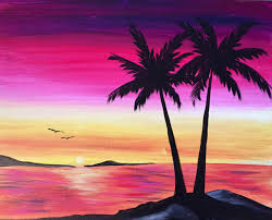 Check out our pink sunset painting selection for the very best in unique or custom, handmade pieces from our wall hangings shops. Sunset Painting Pink Sky Painting Inspired
