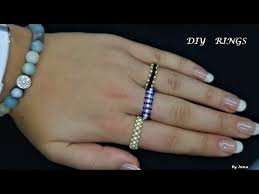 When do you add beads to a ring? Beaded Ring In Less Than 10 Minutes Diy Beaded Rings Very Easy Pattern Youtube