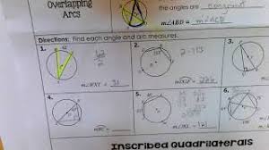 Unit 10 circles homework 4 inscribed angles answer key. Celeste Isd 4th 9 Weeks
