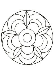 Free printable winnie the pooh coloring pages for kids. Simple Mandala 40 Mandalas Coloring Pages For Kids To Print Color