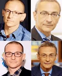 Chester Bennington and John Podesta. Surely they're not related, right?