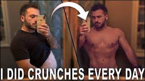 But the exercise alone can't flatten your stomach. I Did 100 Crunches A Day For One Month Here S What Happened Youtube