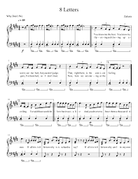 More piano sheet music from why don't we free and easy piano sheet music with digital preview. Why Don T We 8 Letters Sheet Music For Piano Solo Musescore Com
